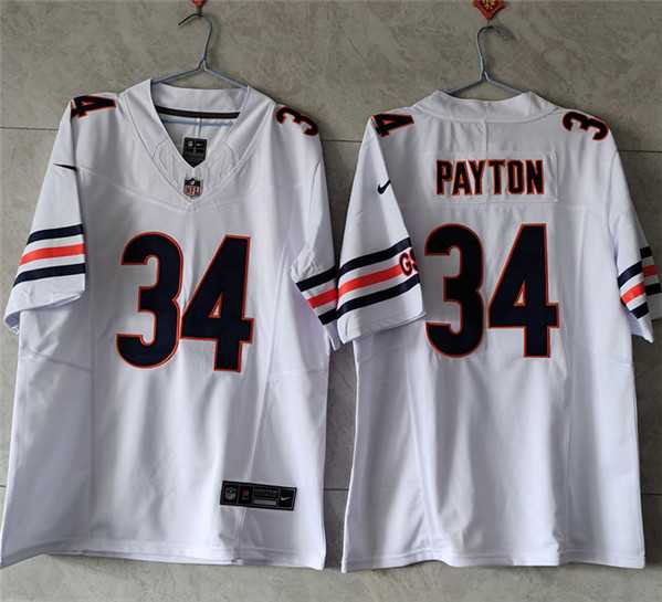 Men's Chicago Bears #34 Walter Payton White 2023 F.U.S.E. Vapor Untouchable Limited Stitched Football Jersey,We sell and wholesale Men's Chicago Bears #34 Walter Payton White 2023 F.U.S.E. Vapor Untouchable Limited Stitched Football Jersey on line form chian!